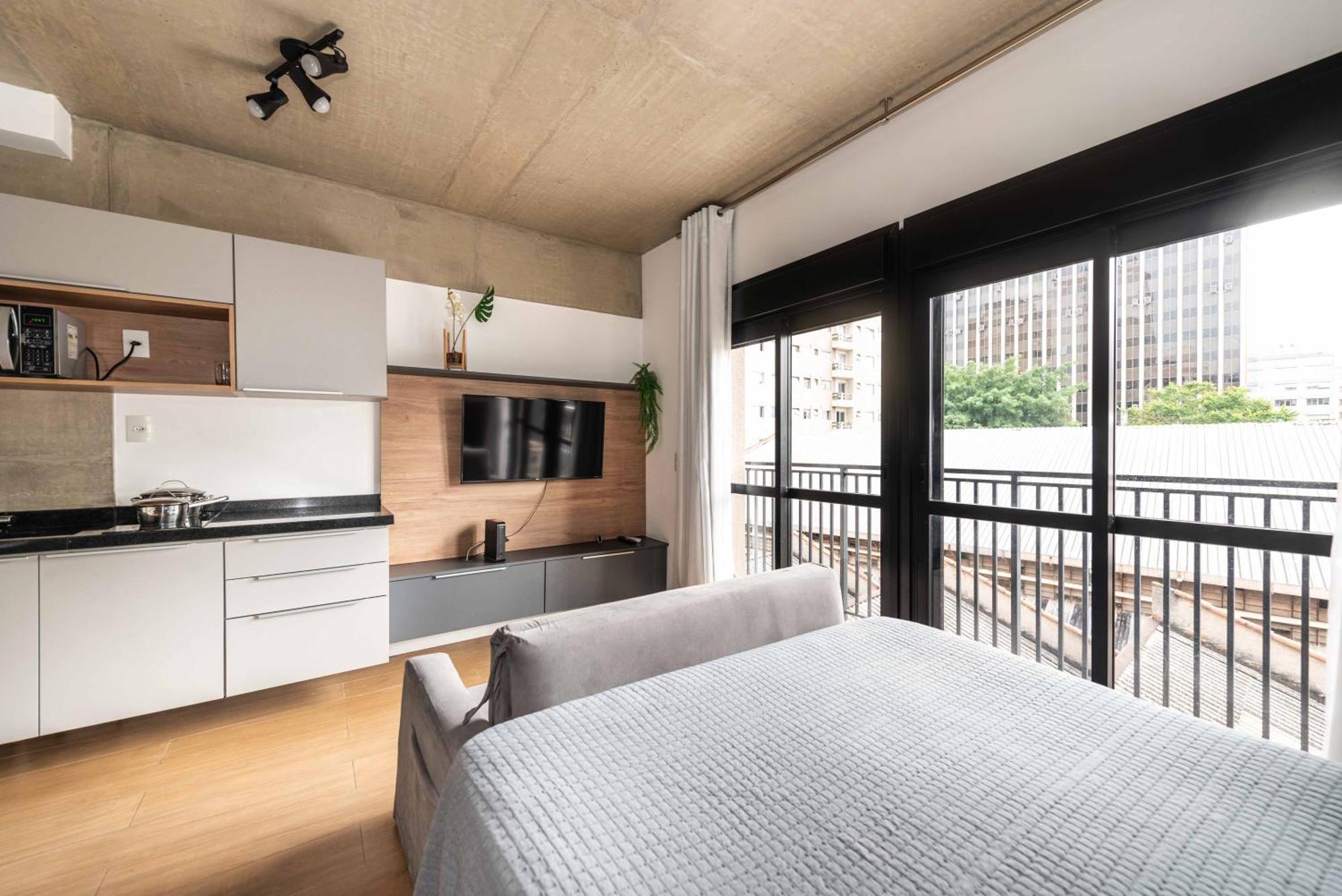 47 New Studio Next Paulista Av, Fast Wifi And Balcony Сан-Пауло Экстерьер фото
